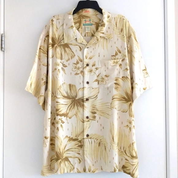 Reyn Spooner regency silk jacquard hawaiian shirt - Picture 1 of 11